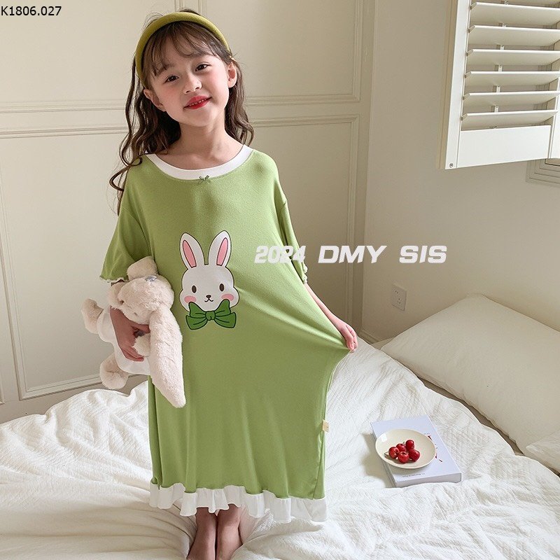 VÁY NGỦ COTTON LẠNH BÉ GÁI 18