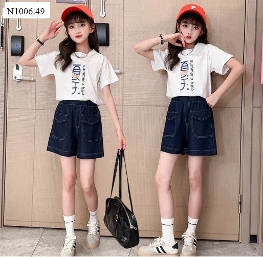 QUẦN SHORT JEAN LỬNG BÉ GÁI 10