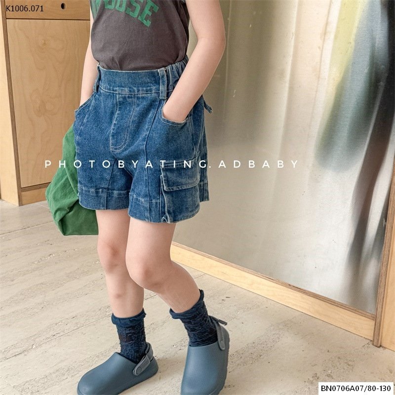 SHORT JEANS CẠP CAO TÚI HỘP ADBABY