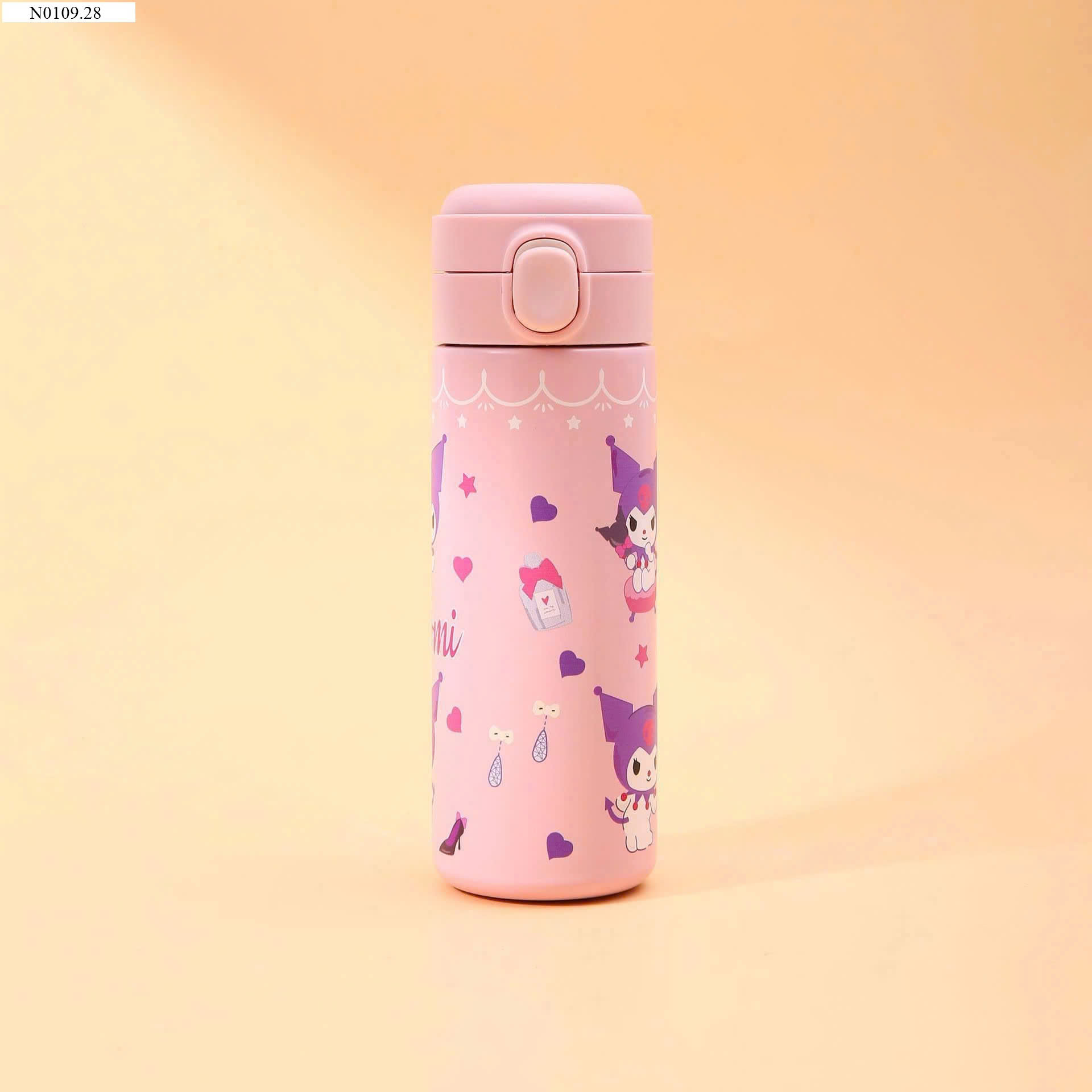 BÌNH GIỮ NHIỆT LABUBU, KUROMI cute  bình 420ml