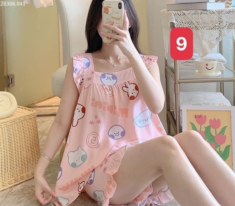 BỘ COTTON LANH LỤA TAY BÈO