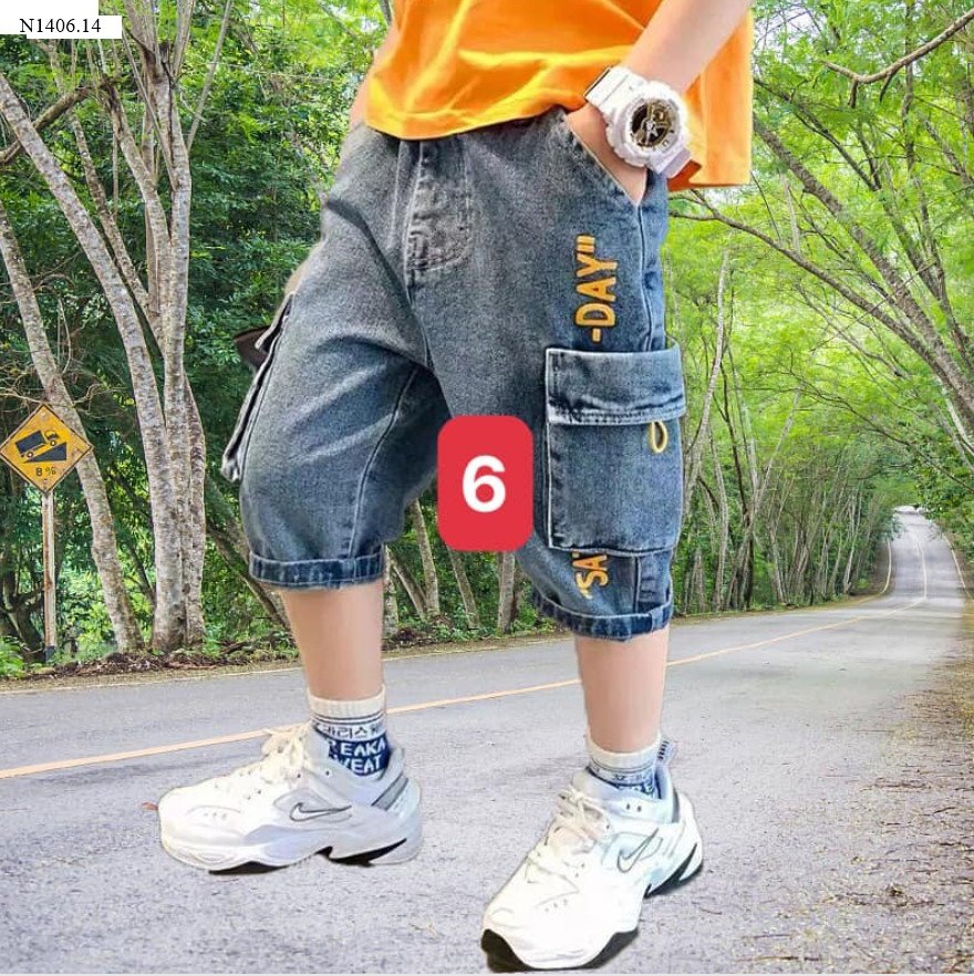 QUẦN SHORT JEAN BÉ TRAI 14