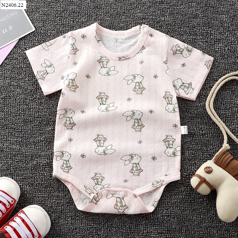 JUMPSUIT CHẤM BI NƠ ÁO LIỀN QUẦN BÉ GÁI NHÀ BABYCITY