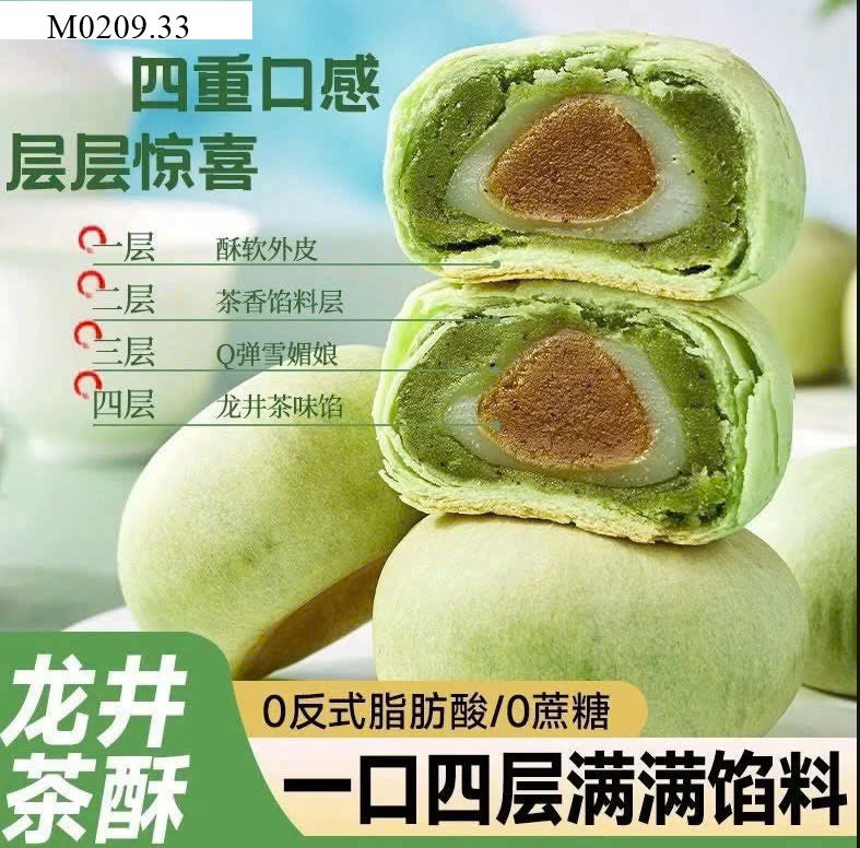 BÁNH MATCHA NHÂN MOCHI TRỨNG MUỐI.,