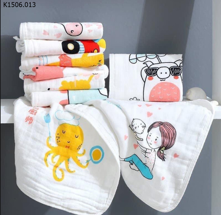 KHĂN MẶT SỢI TRE CAO CẤP MUSLIN 15