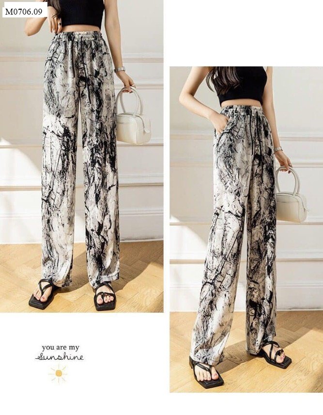 QUẦN CULOTTES SUÔMG HỌA TIẾTM