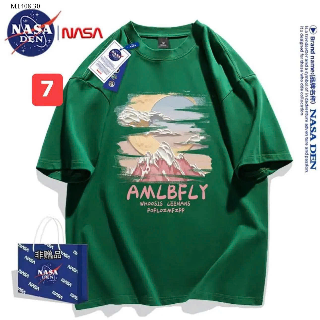 ÁO PHÔNG UNISEX NASA