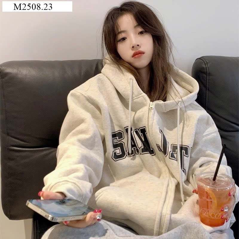 Áo khoác hoodie nữ phong cách cổ điển