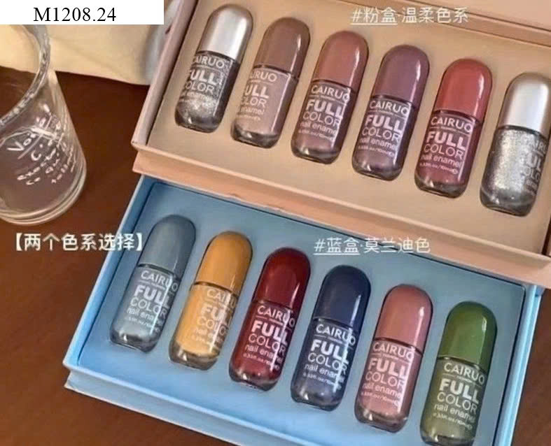 FULLBOX 6 LỌ SƠN MÓNG TAY CAIRU NEW COLOR