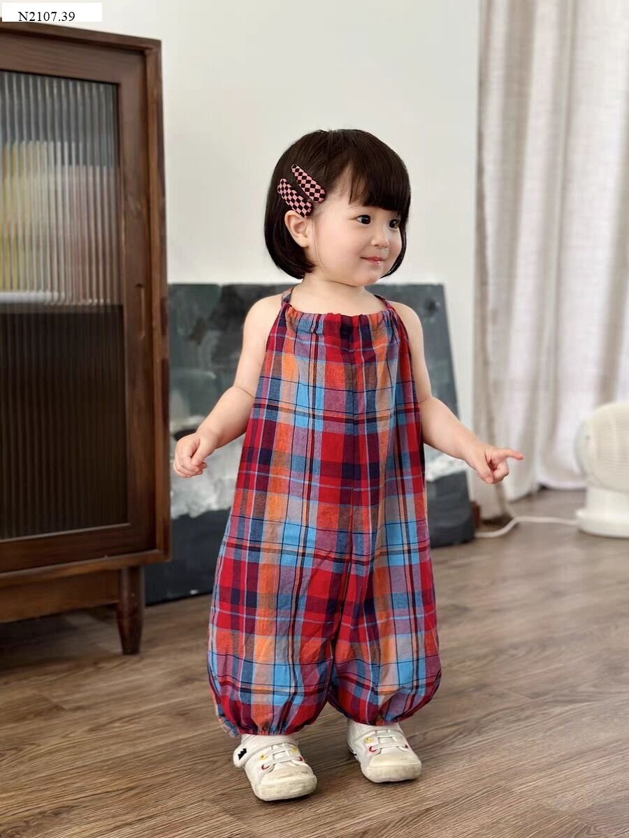 JUMPSUIT KẺ SỌC BÉ GÁI