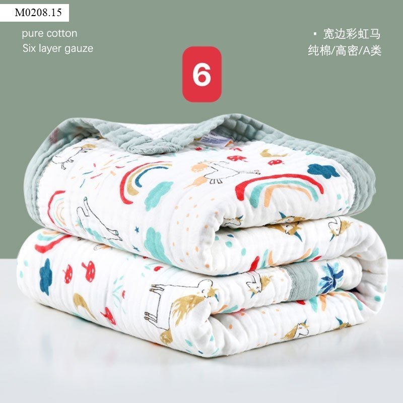 KHĂN TẮM SỢI TRE CAO CẤP 6 LỚP MUSLIN