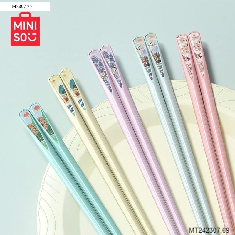 SET 10 ĐÔI ĐŨA KHÁNG KHUẨN HÀNG MINISO