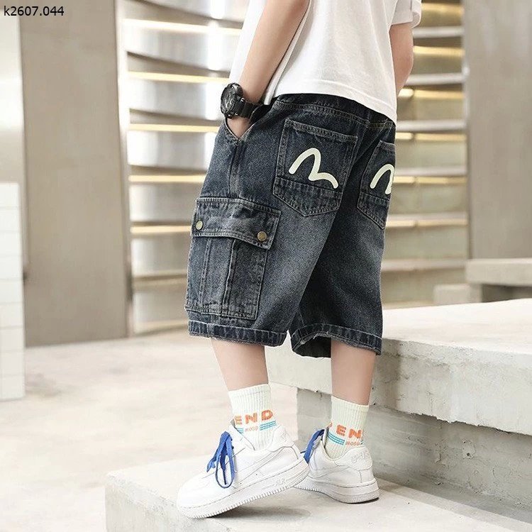 QUẦN SHORT JEAN TÚI HỘP BÉ TRAI