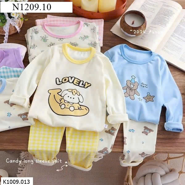 BỘ THU ĐÔNG 6 MẪU CHO BÉ HOMESWEAR, 80-110 : 57K/1B, Size 110-150 :  71k/1b