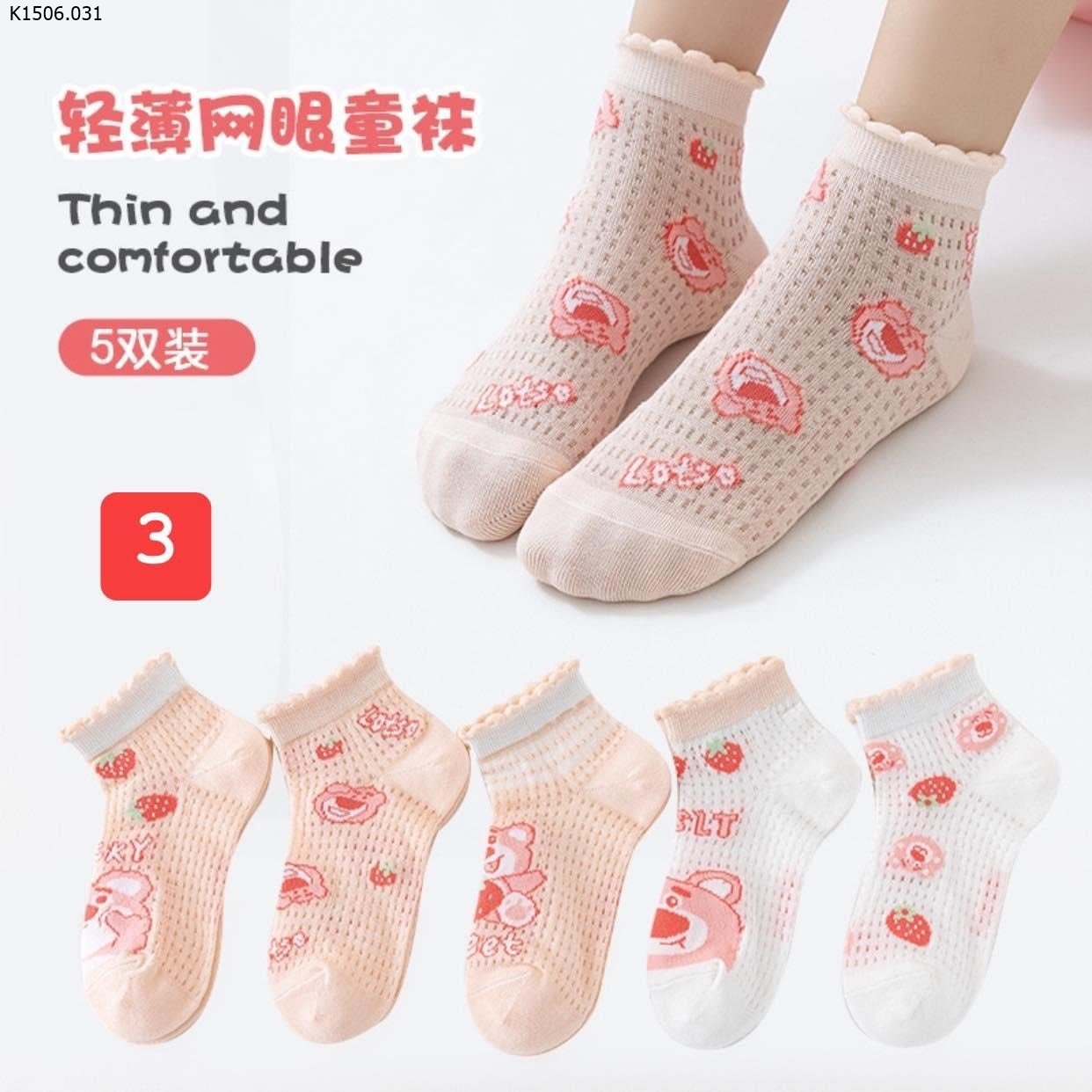 SET 5 ĐÔI TẤT LƯỚI THOÁNG KHÍ 15