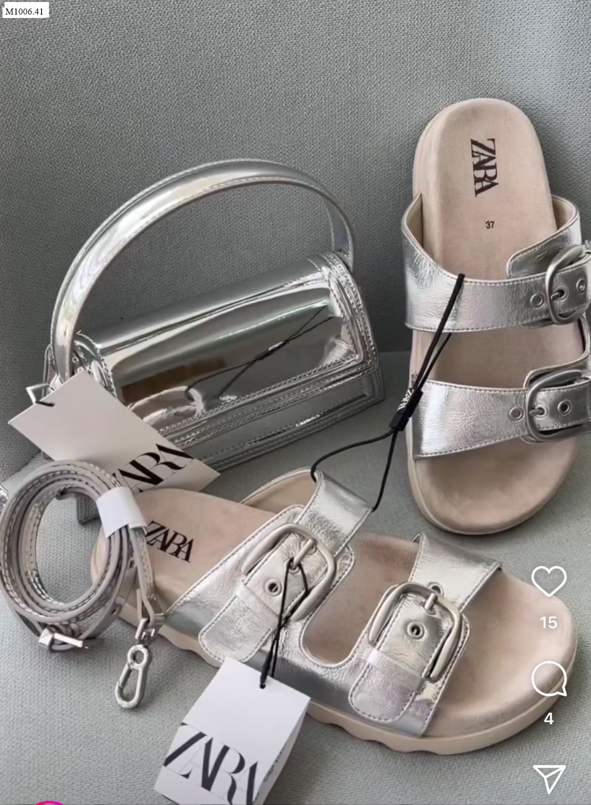 ZARA BUCKLE SANDAL 10