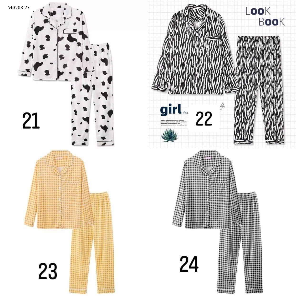 PIJAMA COTTON LOOK BOOK - BACK SIZE