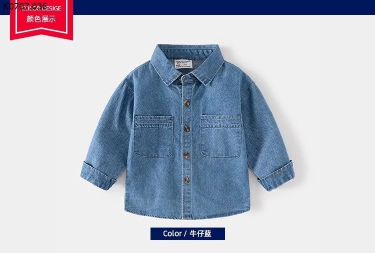 ÁO DENIM WELLKIDS CHO BÉ