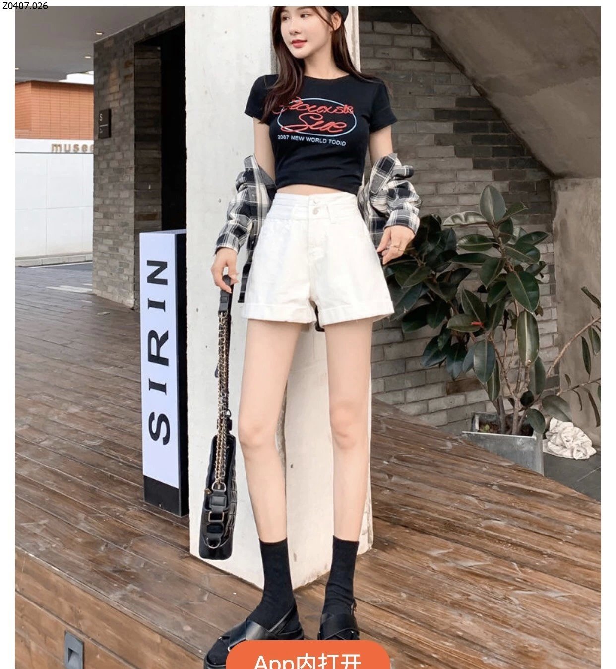 QUẦN SHORT JEANS NỮ GẬP GẤU