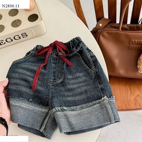 SHORT JEANS GẤP GẤU ADBABY