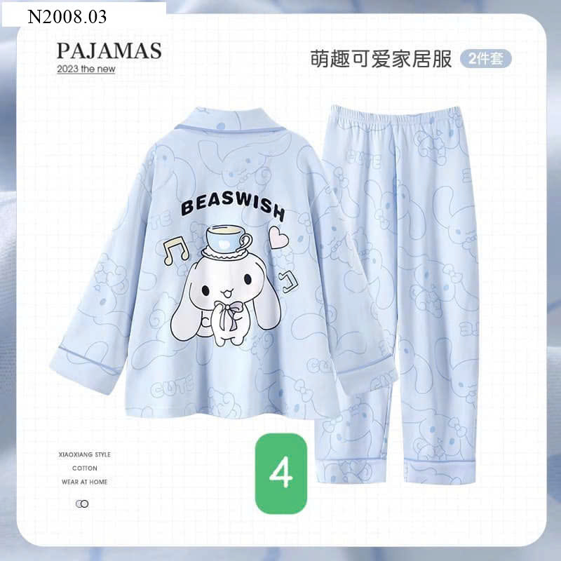 BỘ PIJAMA KUROMI MELODY MẸ VÀ BÉ MẪU MỚI 2024