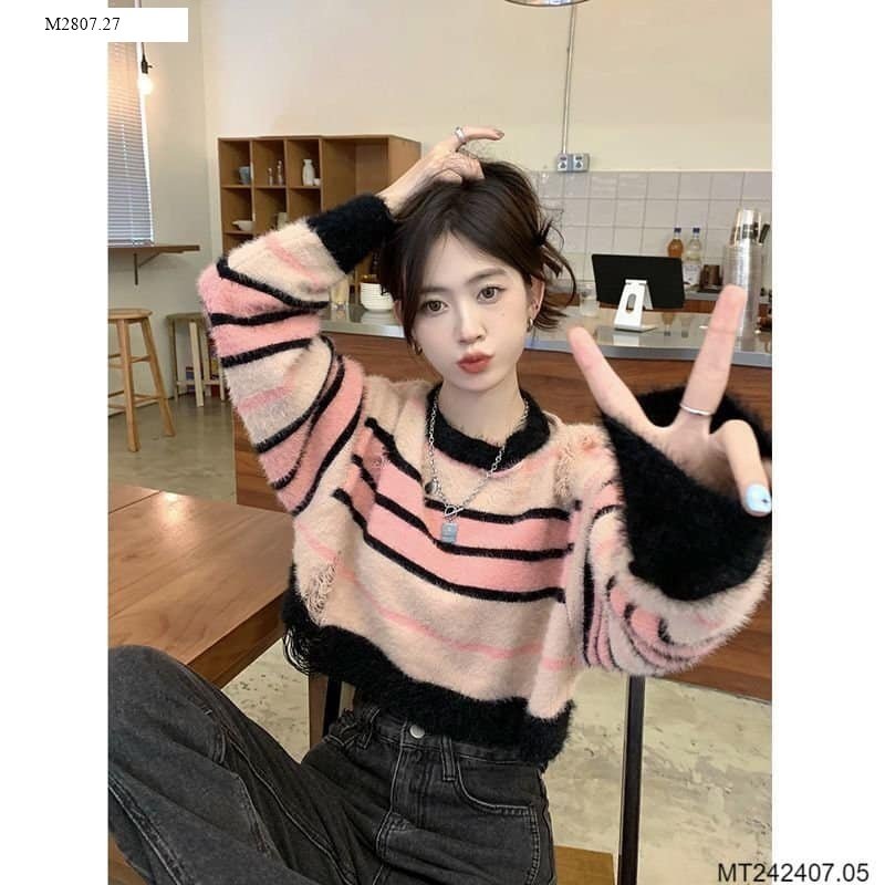 ÁO LEN CROPTOP NỮ