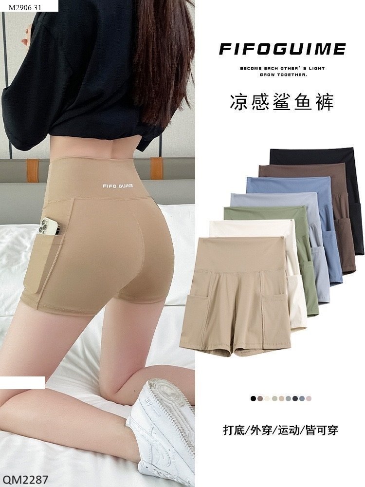 QUẦN LEGGING ĐÙI CÓ TÚI CHO NỮ