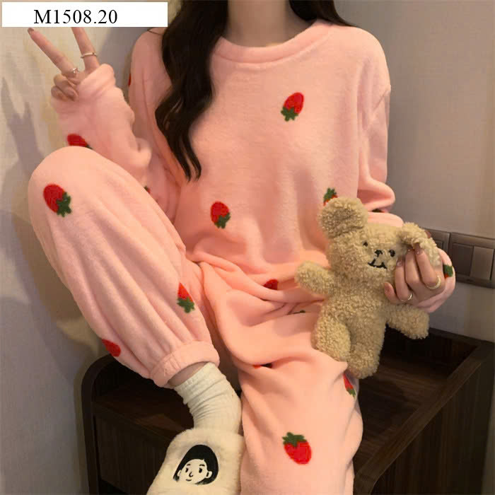 Bộ Pajama Nữ Mùa Đông