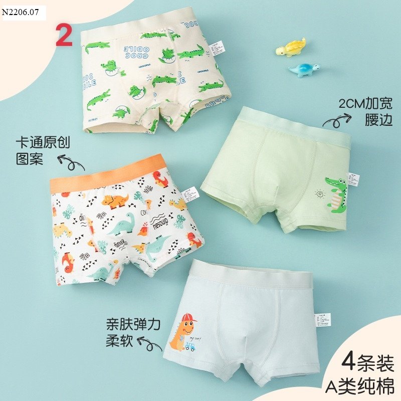 SET 4 QUẦN CHIP ĐÙI BÉ TRAI