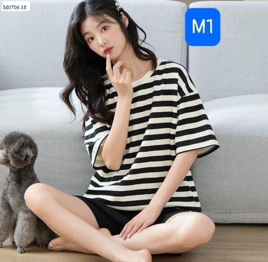 BỘ ĐÙI COTTON MẶC NHÀ M