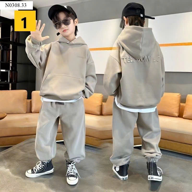 BỘ HOODIE BÉ TRAI