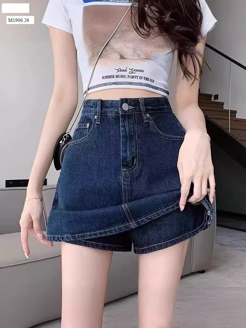 QUẦN SHORT JEAN GIẢ VÁY