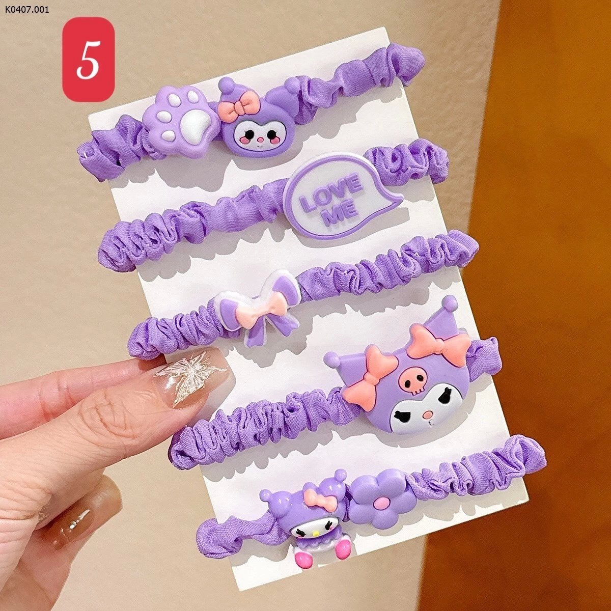 SET DÂY BUỘC TÓC KUROMI CUTE