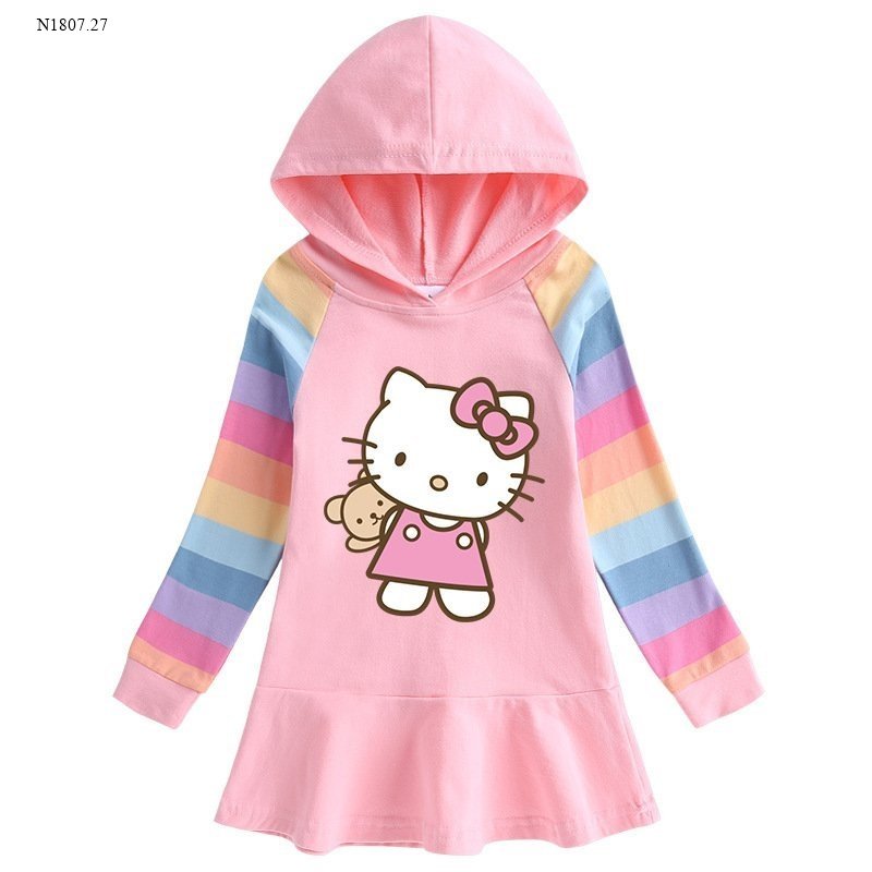 VÁY HELLO KITTY CÓ MŨ KIỂU MỚI