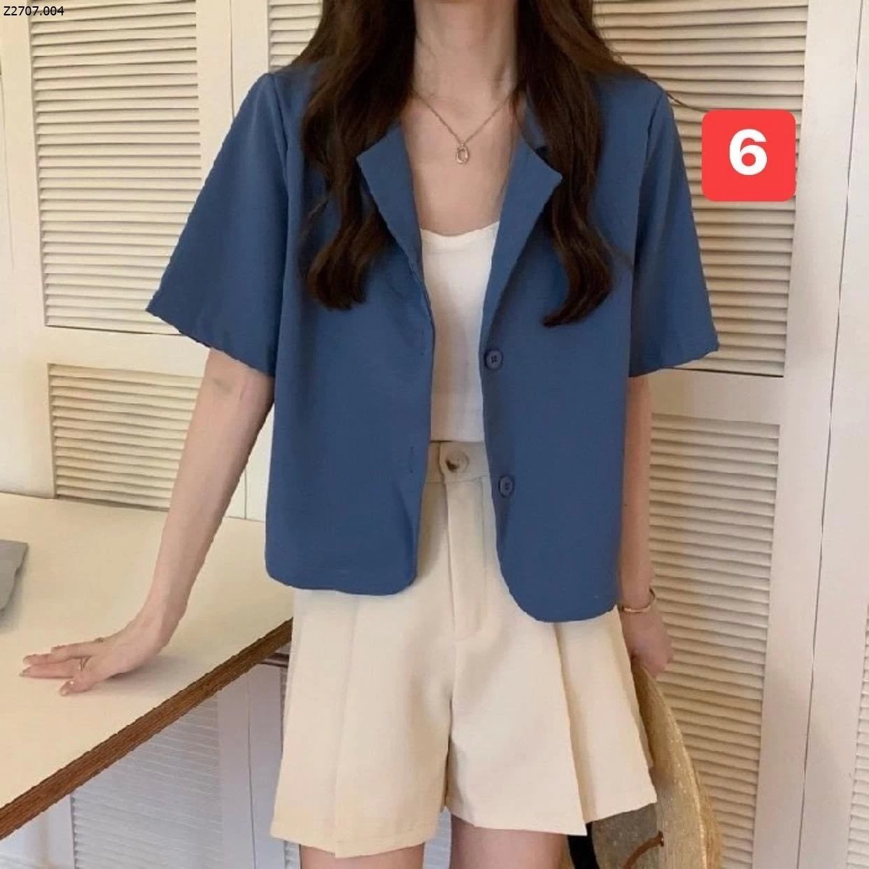 GOM ÁO BLAZER CỘC TAY