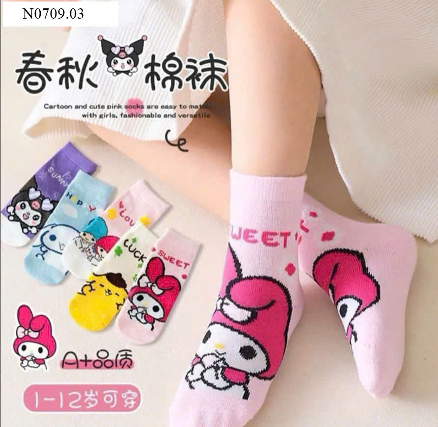 SET 5Đ TẤT CUTE CHO BÉ