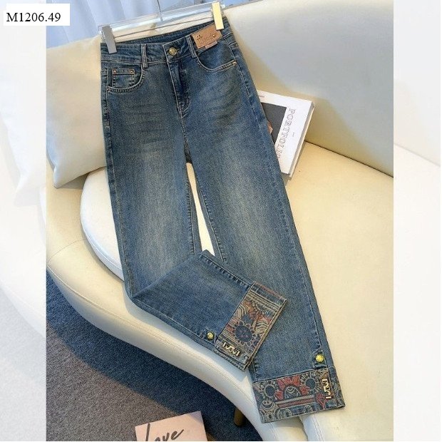 QUẦN BÒ DENIM HỌA TIẾT 12